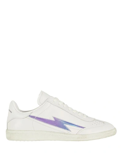 Shop Isabel Marant Bryce Low-top Leather Sneakers In White