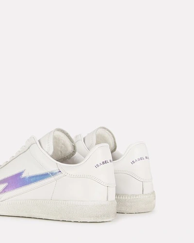 Shop Isabel Marant Bryce Low-top Leather Sneakers In White