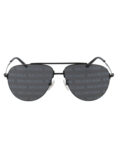 Shop Balenciaga Bb0013s Sunglasses In 008 Black Black Grey