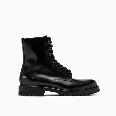 Shop Common Projects Combat Boots 3872 In 7547