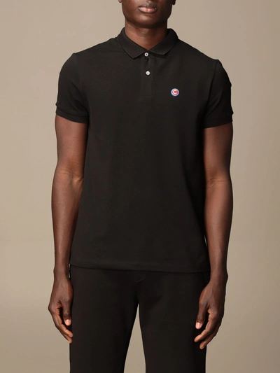 Shop Colmar Polo Shirt In Piquet Cotton With Logo In Black