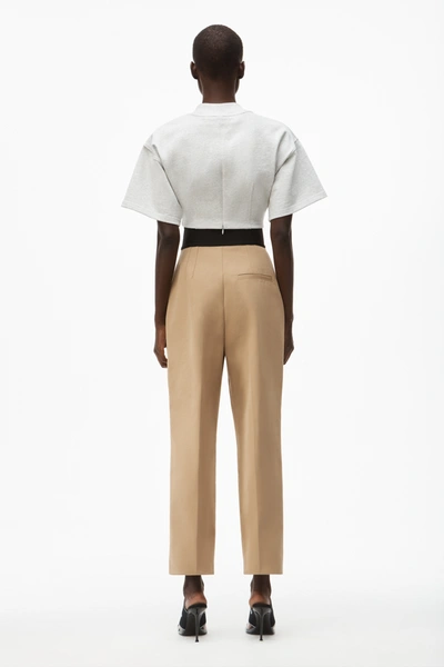 Shop Alexander Wang Straight Leg Trouser In Cotton Tailoring In Chino