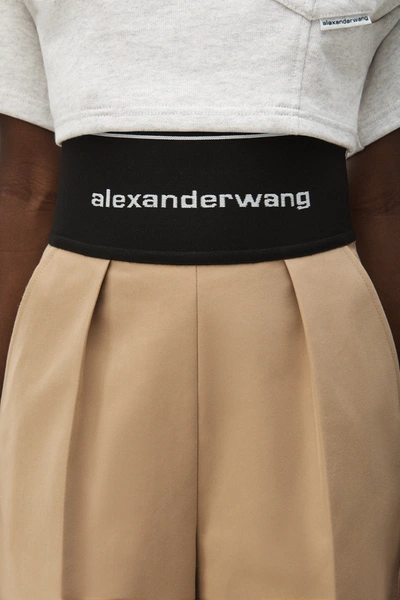 Shop Alexander Wang Straight Leg Trouser In Cotton Tailoring In Chino