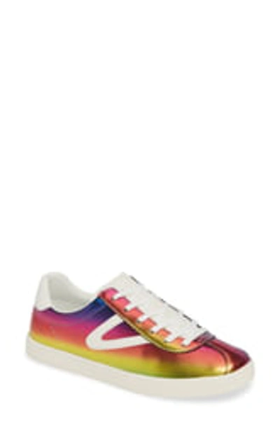 Shop Tretorn Camden 7 Metallic Rainbow Sneaker In Whi01