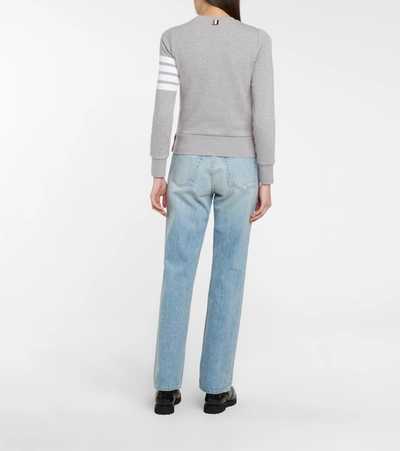 Shop Thom Browne Cotton Jersey Sweatshirt In Grey