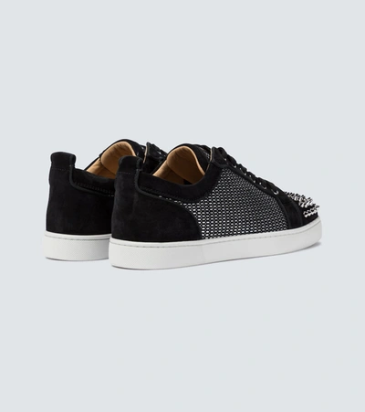 Shop Christian Louboutin Louis Junior Spikes Orlato Sneakers In Black