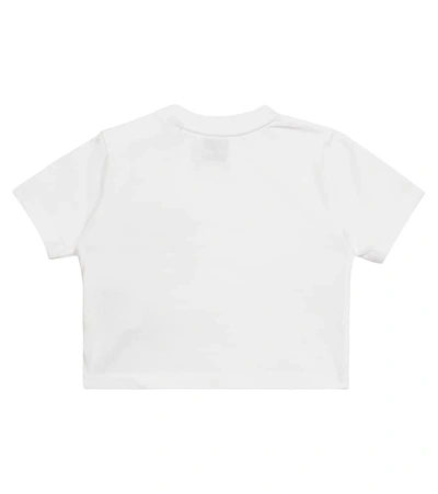 Shop Burberry Baby Vintage Check Cotton Jersey T-shirt In White