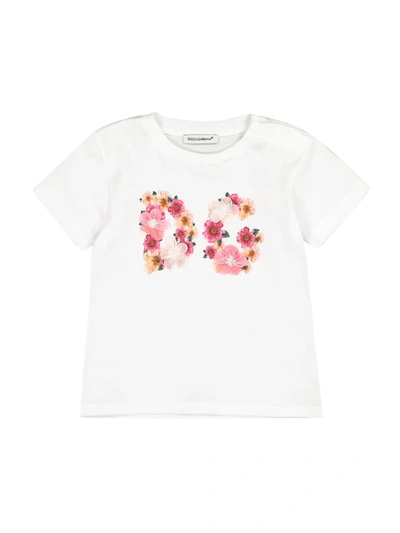 Shop Dolce & Gabbana Kids T-shirt For Girls In White