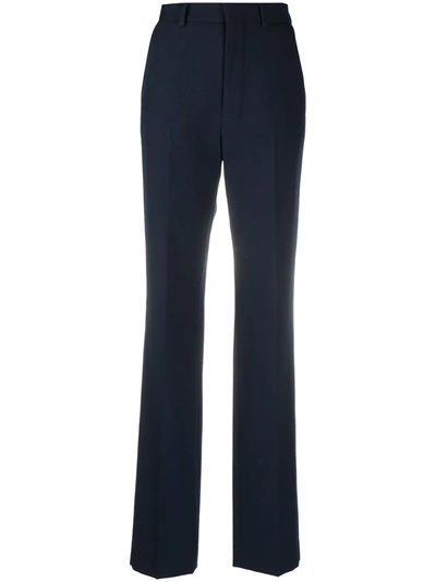 Shop Ami Alexandre Mattiussi High-waist Tailored Trousers In Blue