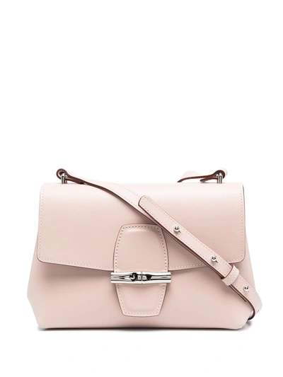 Shop Longchamp Roseau Crossbody Bag In Pink