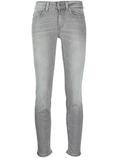 Shop Dondup Monroe High-waist Jeans In Grey