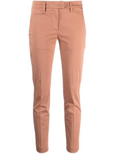 Shop Dondup Perfect High-rise Slim Chinos In Neutrals