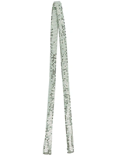 Shop Forte Forte Sequin Skinny Scarf In Green
