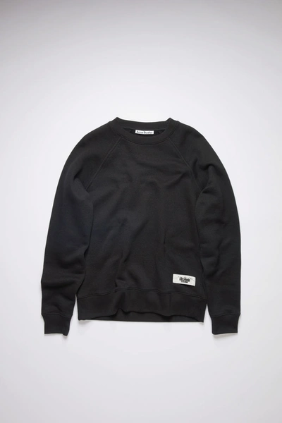 Shop Acne Studios Label Sweatshirt Black/black
