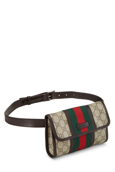 Pre-owned Gucci Original Gg Supreme Web Belt Bag