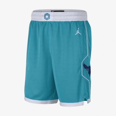 Shop Jordan Men's Hornets Icon Edition 2020  Nba Swingman Shorts In Blue