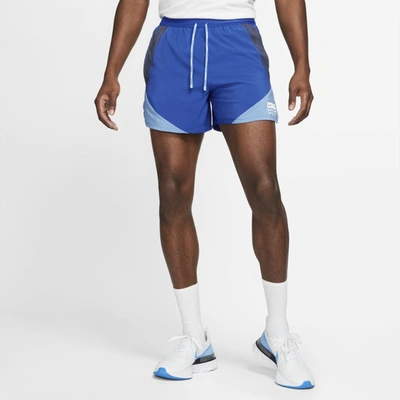 Shop Nike Flex Stride Brs Men's Brief-lined Running Shorts In Game Royal,thunder Blue,coast,white