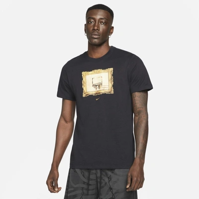 Shop Nike Dri-fit Men's Basketball T-shirt In Black