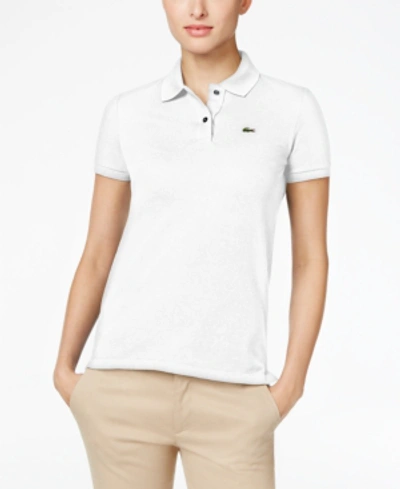Shop Lacoste Short Sleeve Classic Fit Polo Shirt In Wasp