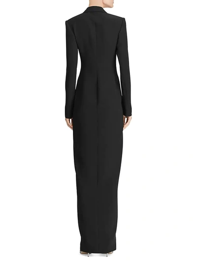 Shop Ralph Lauren Women's Kristian Silk Tuxedo Dress In Cream