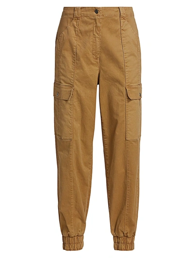 Shop Cinq À Sept Kelly Skinny Cargo Pants In Gold