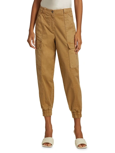Shop Cinq À Sept Kelly Skinny Cargo Pants In Gold