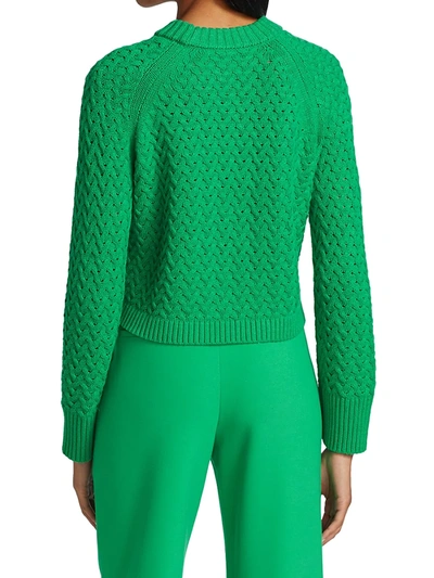 Shop Alice And Olivia Leta Textured Pullover In Golden Rod