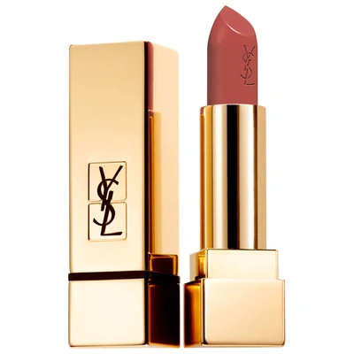 Shop Saint Laurent Rouge Pur Couture Satin Lipstick Collection 156 Nu Transgression 0.13 oz/ 3.8 G In Gold