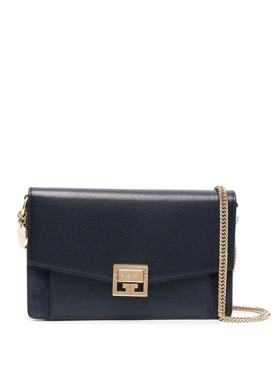 Shop Givenchy Mini Gv3 Crossbody Bag In Blue
