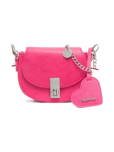 Shop Abel & Lula Heart-tag Shoulder Bag In Pink