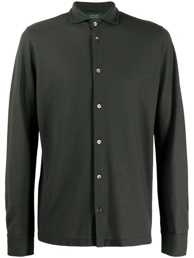 Zanone Straight-fit Shirt In Green