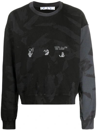 Shop Off-white Camouflage-print Logo Sweatshirt In Black
