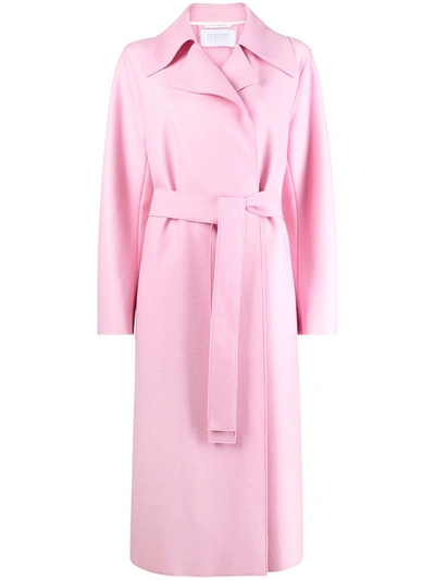 BELTED FELTED WOOL WRAP COAT