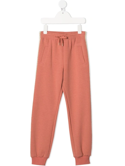 Shop Chloé Drawstring Tracksuit Bottoms In Brown