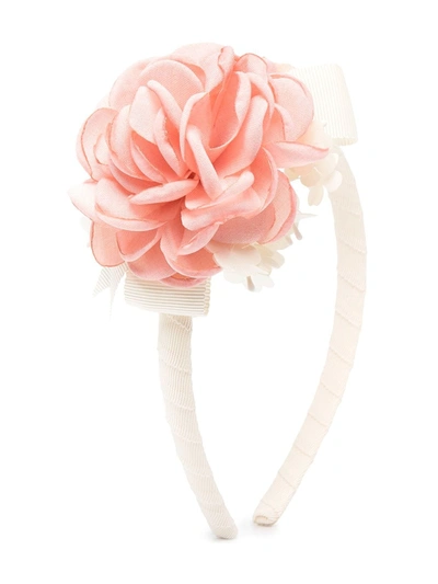 Shop Abel & Lula Flower Applique Headband In Pink