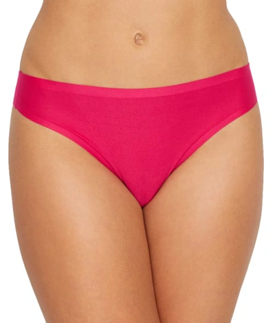 Shop Chantelle Soft Stretch Thong In Raspberry