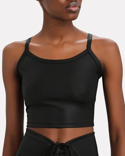 Shop Year Of Ours Gloss 2001 Cropped Tank Top In Black