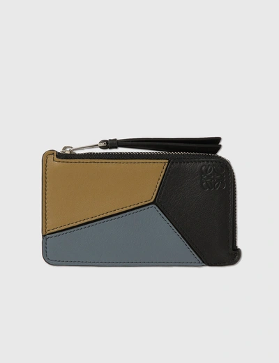 Shop Loewe Puzzle Coin Cardholder In Multicolor