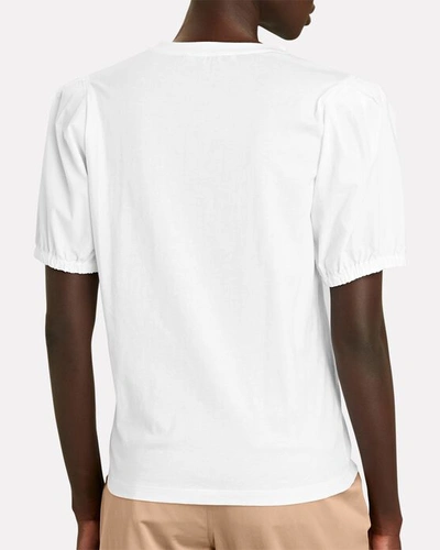 Shop Derek Lam 10 Crosby Eva Puff Sleeve T-shirt In White