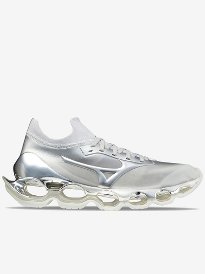 Shop Mizuno Wave Prophecy Sorayama Sneakers In Argento