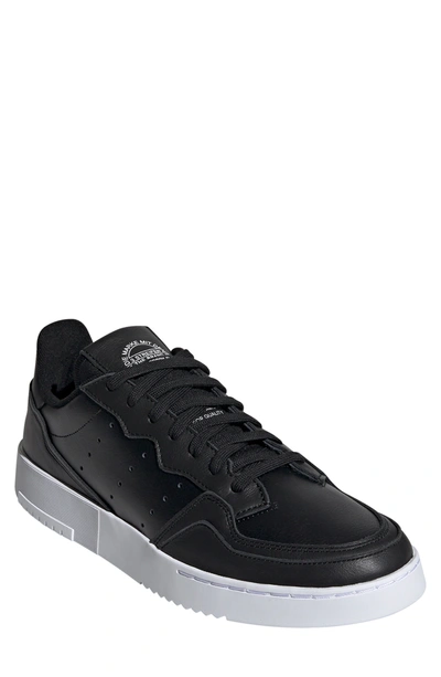Shop Adidas Originals Supercourt Sneaker In Core Black/ Ftwr White