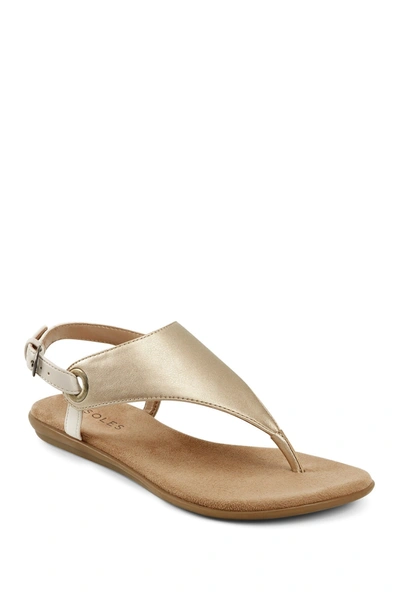 Shop Aerosoles In Conchlusion Casual Sandal In Gold