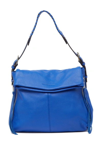 Shop Aimee Kestenberg Penelope Leather Shoulder Bag In Lapis Blue