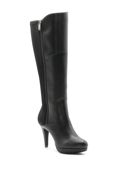 Shop Adrienne Vittadini Pisa Stretch Tall Dress Boot In Black-ss