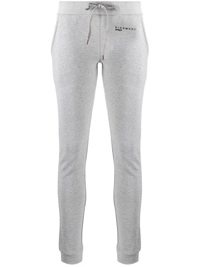 Shop John Richmond Alphadog Logo-print Track Pants In Grey