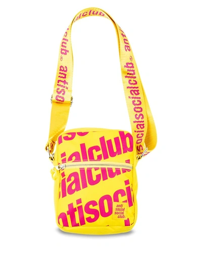 Shop Anti Social Social Club Assc Belong 2 You Messenger Bag In Yellow