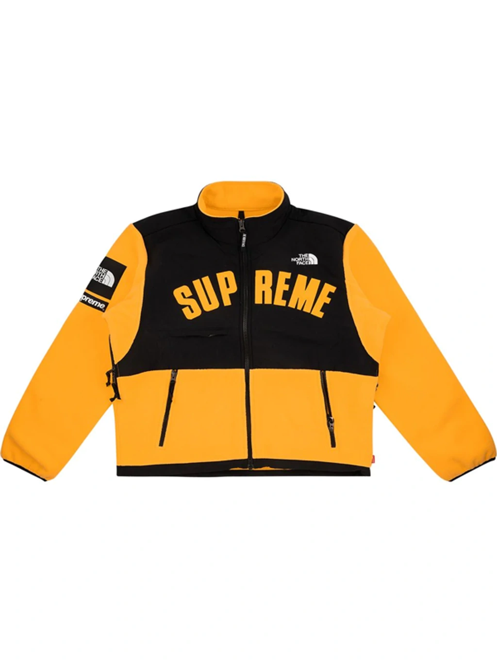 Supreme Ss19 X The North Face Arc Logo Denali Fleece Jacket Yellow