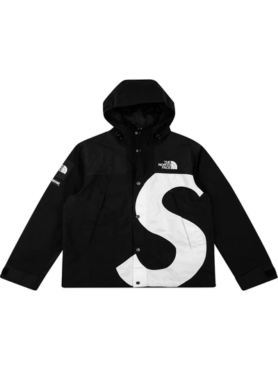 X The North Face S Logo Mountain Jacket In Black