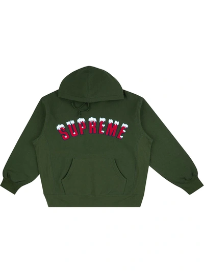 Shop Supreme Icy Arc Hoodie In Green