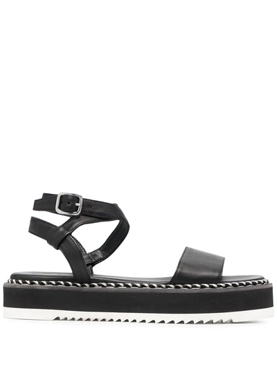 Shop Agl Attilio Giusti Leombruni Myrte Flatform Sandal In Black